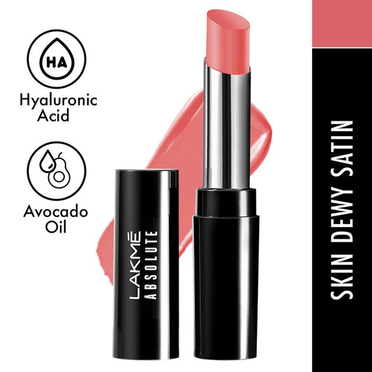 Lakmē Absolute Skin Dew Satin Lipstick  -NUDE DREAM