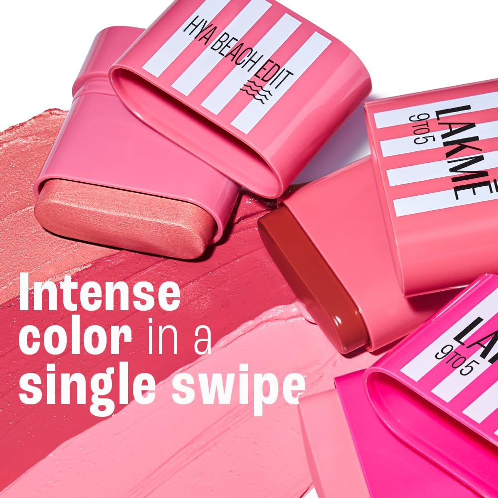 Lakme 9to5 Hya Beach Edit blush Off Duty Coral