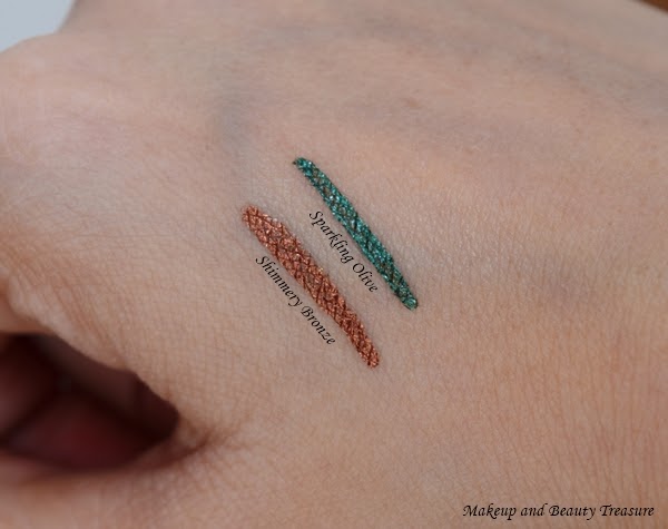 LAKMÉ Absolute Shine Line Eye Liner Duo Shimmery Finish, Sparkling Olive, 4.5ml and Absolute Shine Line Eye Liner, Shimmer Bronze, 4.5ml