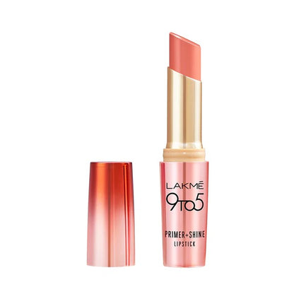 LAKMÉ 9 TO 5 PRIMER + SHINE LIPSTICK -SN2 Peachy Vibe