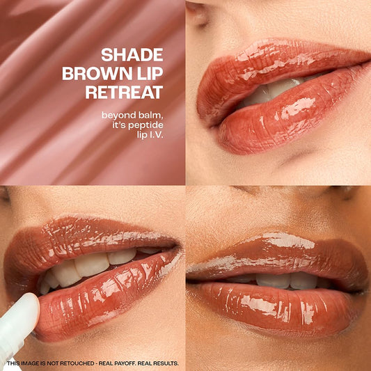 Lakme Peptide Lip IV, Hydrating Lip Balm, Brown Lip Retreat (10g)