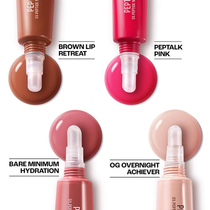 Lakme Peptide Lip IV, Hydrating Lip Balm, Brown Lip Retreat (10g)