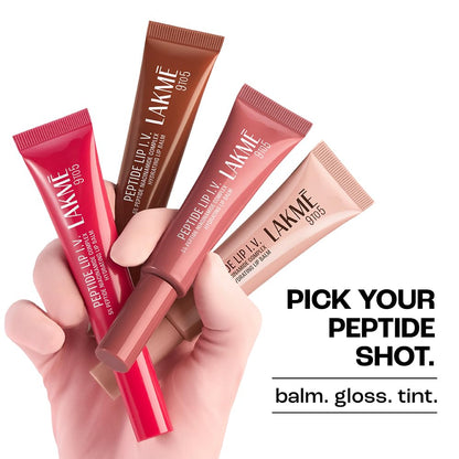 Lakme Peptide Lip IV, Hydrating Lip Balm, Brown Lip Retreat (10g)