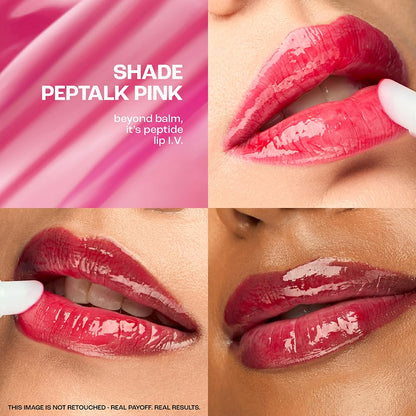 Lakme Peptide Lip IV, Hydrating Lip Balm, Peptalk Pink (10g)