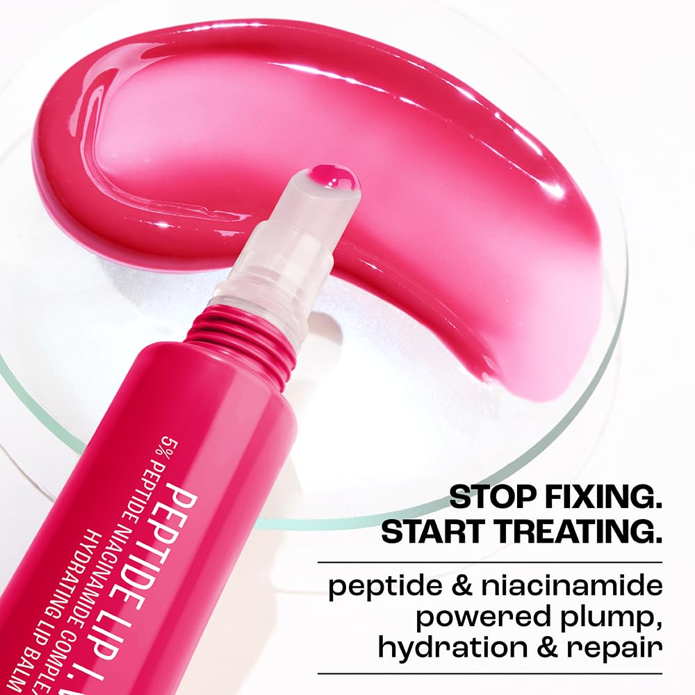 Lakme Peptide Lip IV, Hydrating Lip Balm, Peptalk Pink (10g)