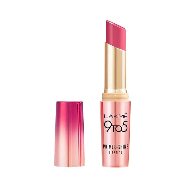 LAKMÉ 9 TO 5 PRIMER + SHINE LIPSTICK -SP2 Pink Dream