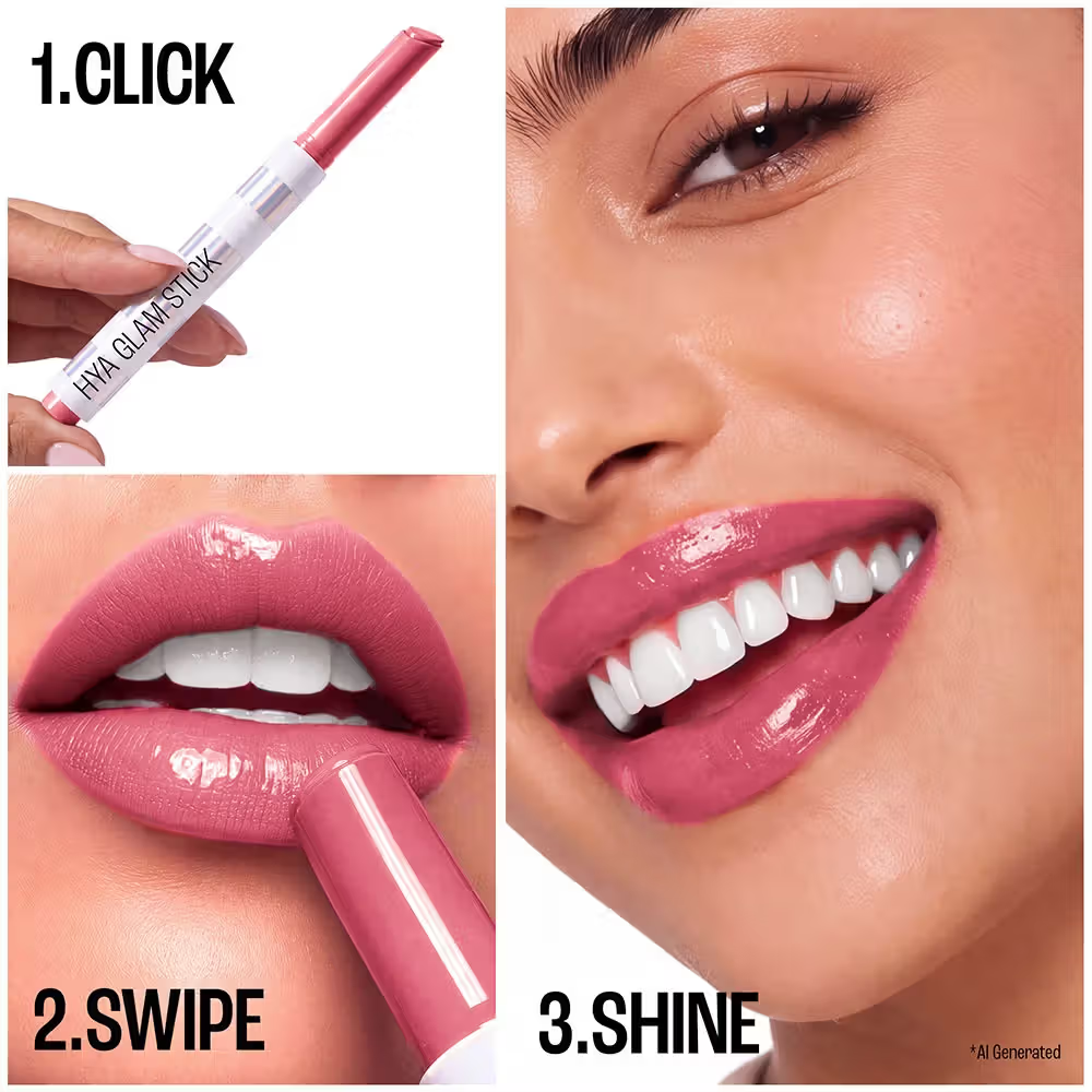 Lakmē 9to5 Hya Glam Plump+Shine Clickstick - POWER NUDE