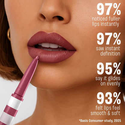 Lakme 9to5 Hya Beach Edit, Lipstick + Liner Duo, Pro Pink Medium, Infused with Hyaluronic Acid, Vitamin E, Jojoba Oil, Comfortable Matte Finish, SPF Powered, Hydrating Lipstick, 2+0.2 g