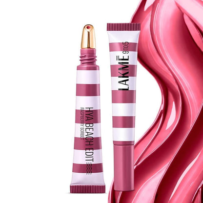 Lakme 9to5 Hya Beach Edit Lip Gloss Stain - 6 Raspberry Sorbet, Long Lasting Stain