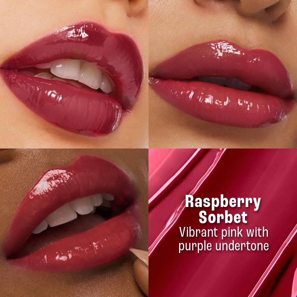 Lakme 9to5 Hya Beach Edit Lip Gloss Stain - 6 Raspberry Sorbet, Long Lasting Stain