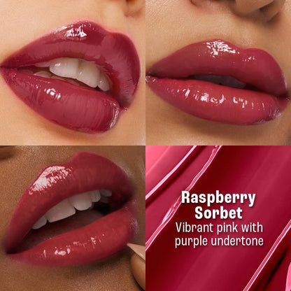 Lakme 9to5 Hya Beach Edit Lip Gloss Stain - 6 Raspberry Sorbet, Long Lasting Stain