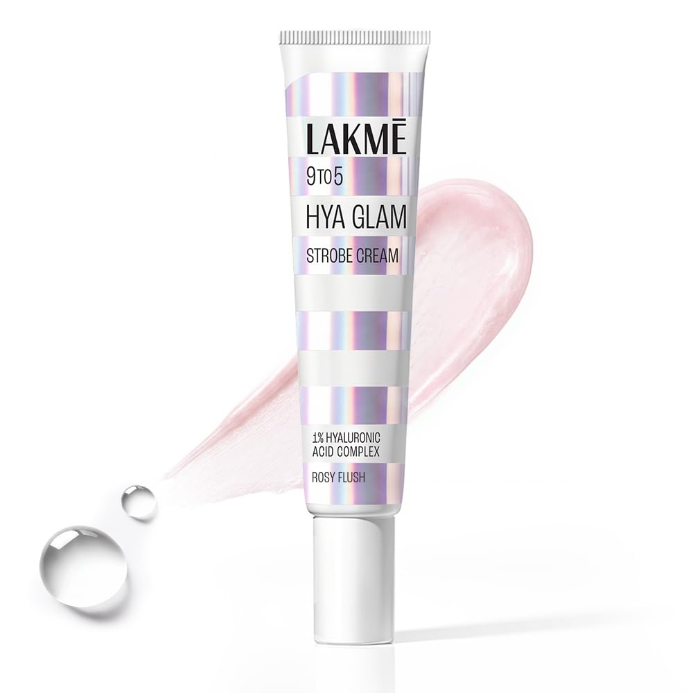 Lakmē 9to5 Hya Glam Strobe cream with Hyaluronic acid & Niacinamide -ROSY FLUSH