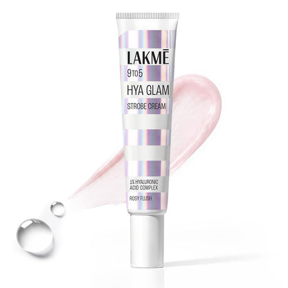 Lakmē 9to5 Hya Glam Strobe cream with Hyaluronic acid & Niacinamide -ROSY FLUSH