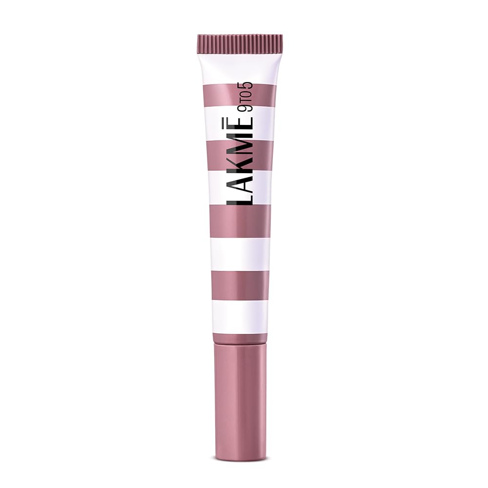 Lakme 9to5 Hya Beach Edit Lip Gloss Stain -2 Rosy Sunday, Long Lasting Stain, For Soft and Nourished Lips, with Linoleic Acid & Hyaluronic Acid, SPF 15, Non-Sticky and Lightweight, 10 ml