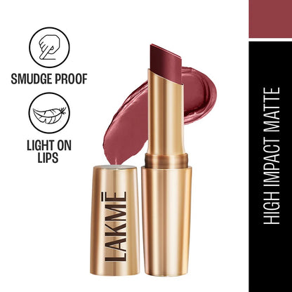 Lakmē 9to5 Powerplay Priming Matte Lipstick-Rosy Sunday