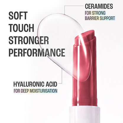 Lakmē 9to5 Hya Glam Plump+Shine Clickstick, Hyaluronic acid & ceramides - RUBY RUSH