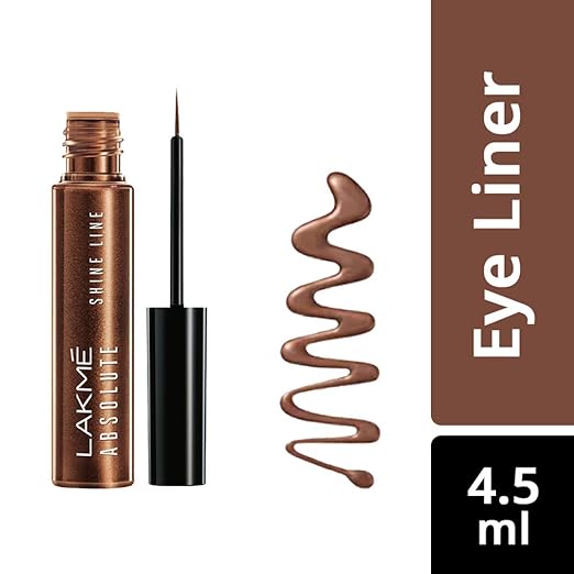 LAKMÉ Absolute Shine Line Eye Liner Duo Shimmery Finish, Sparkling Olive, 4.5ml and Absolute Shine Line Eye Liner, Shimmer Bronze, 4.5ml