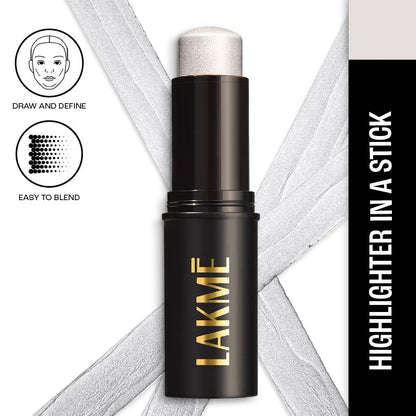 LAKMĒ FACELIFT MULTISLAYER HIGHLIGHTER STICK Colour: Silver Shimmer bomb