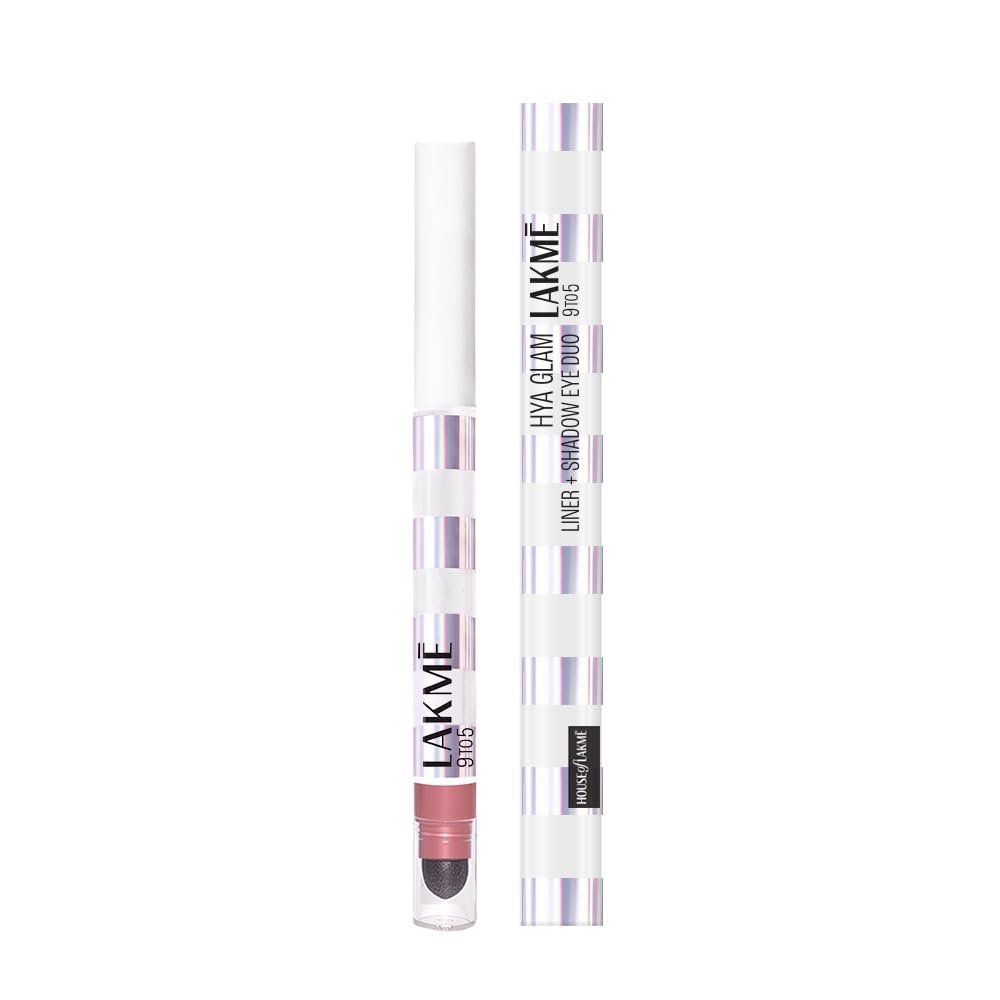 Lakmē 9to5 Hya Glam Liner + Shadow Eye Duo with Hyaluronic acid & Vitamin E -- SOFT FLAME