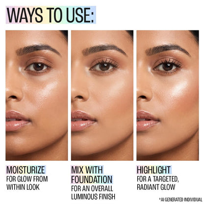 Lakmē 9to5 Hya Glam Strobe cream with Hyaluronic acid & Niacinamide -ROSY FLUSH