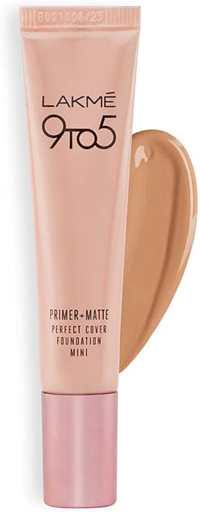 LAKMÉ 9 TO 5 PRIMER + MATTE PERFECT COVER FOUNDATION- WARM SAND