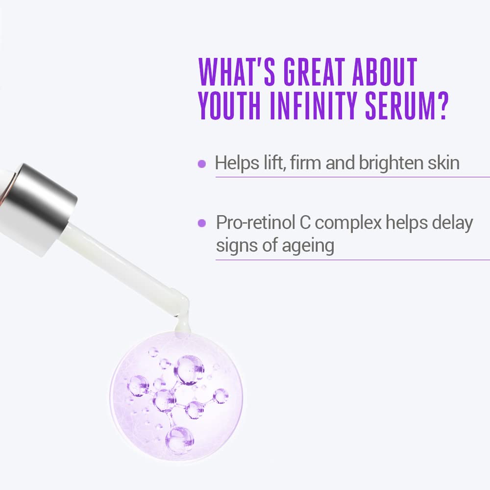 LAKMÉ Absolute Youth Infinity Skin Sculpting Face Serum with Niacinamide, Collagen Booster and Vitamin A for Anti-Ageing, Bright & firm Skin,30ml,