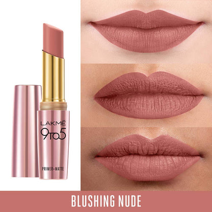 LAKMÉ 9 TO 5 PRIMER + MATTE LIP COLOR -BLUSHING NUDE