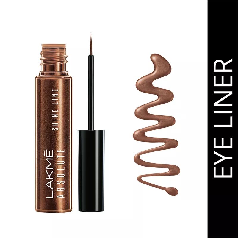 LAKMÉ ABSOLUTE SHINE LINE EYE LINER,Shimmery Bronze - 4.5 ML