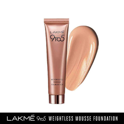 LAKMÉ 9TO5 WEIGHTLESS MOUSSE FOUNDATION -ROSE IVORY