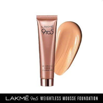 LAKMÉ 9TO5 WEIGHTLESS MOUSSE FOUNDATION- BEIGE VANILLA