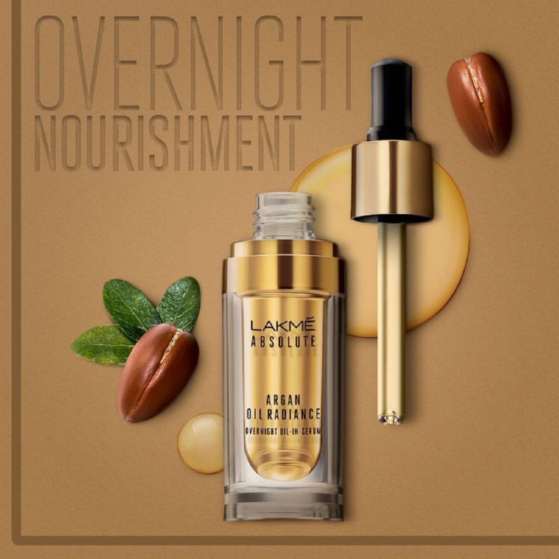 LAKMÉ ABSOLUTE ARGAN OIL RADIANCE OVERNIGHT OIL-IN-SERUM 15ml