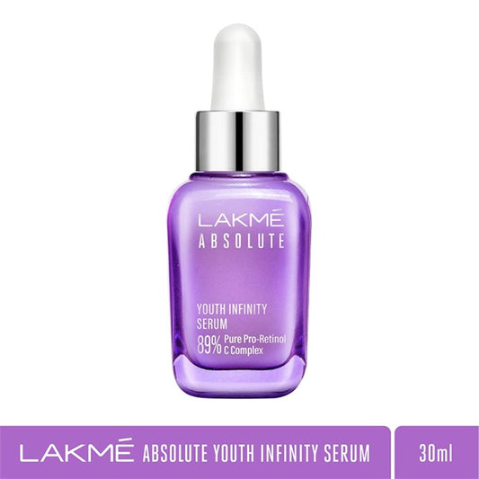 LAKMÉ Absolute Youth Infinity Skin Sculpting Face Serum with Niacinamide, Collagen Booster and Vitamin A for Anti-Ageing, Bright & Firm Skin, 30ml