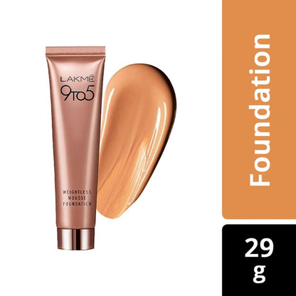 LAKMÉ 9TO5 WEIGHTLESS MOUSSE FOUNDATION-BEIGE CARAMEL