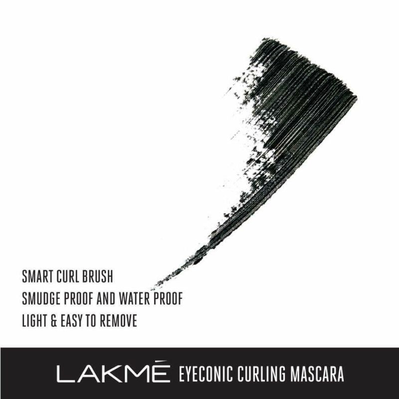 LAKMÉ EYECONIC CURLING MASCARA, BLACK, 9 ML