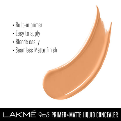 LAKMÉ 9TO5 PRIMER + MATTE LIQUID CONCEALER- SAND