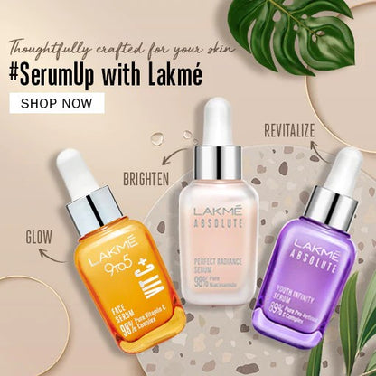 LAKMÉ Absolute Perfect Radiance Skin Brightening Face Serum With Niacinamide, Witch Hazel, Vita-Resorcinol (30 ml)